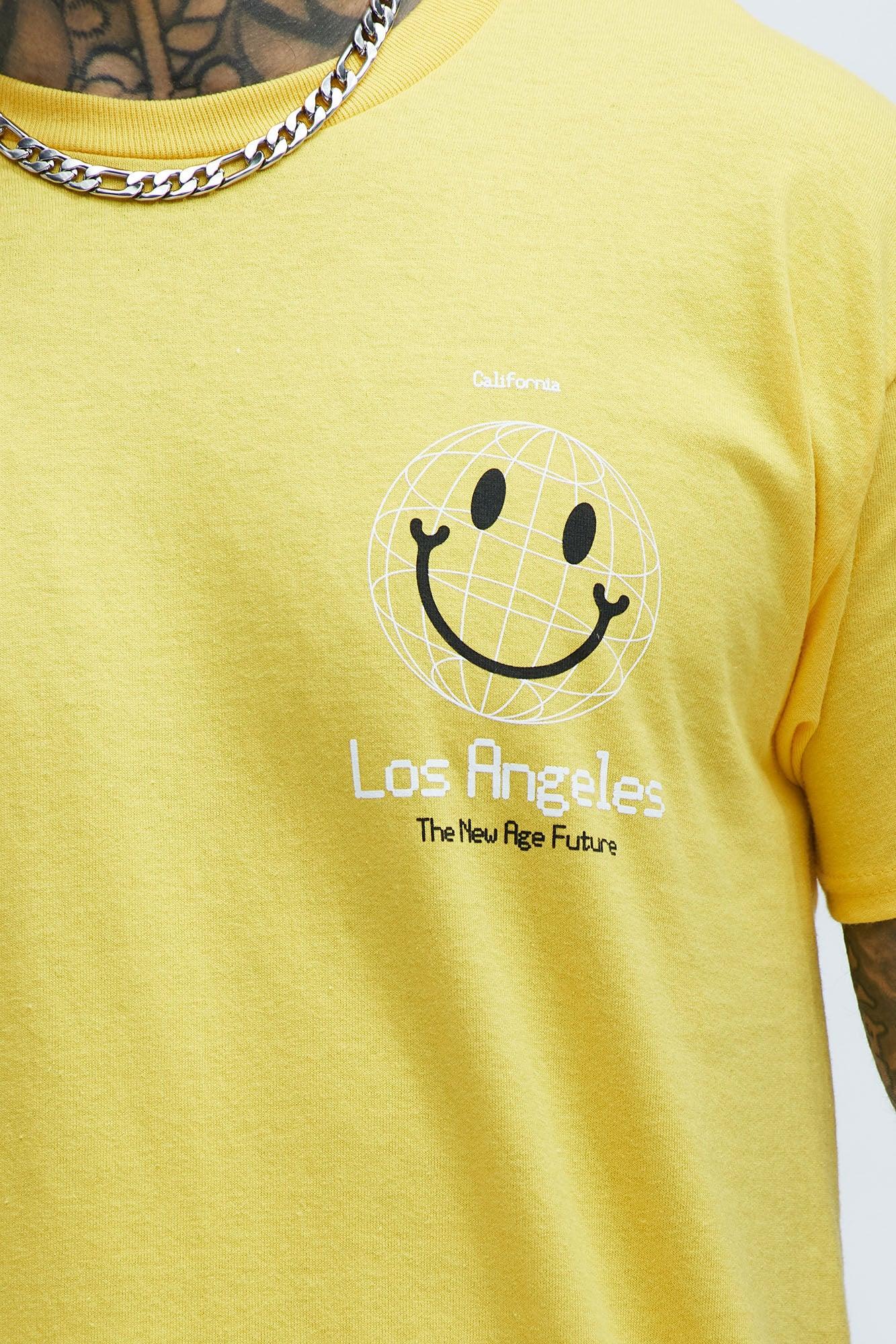 LA Smile Short Sleeve Tee - Yellow Product Image