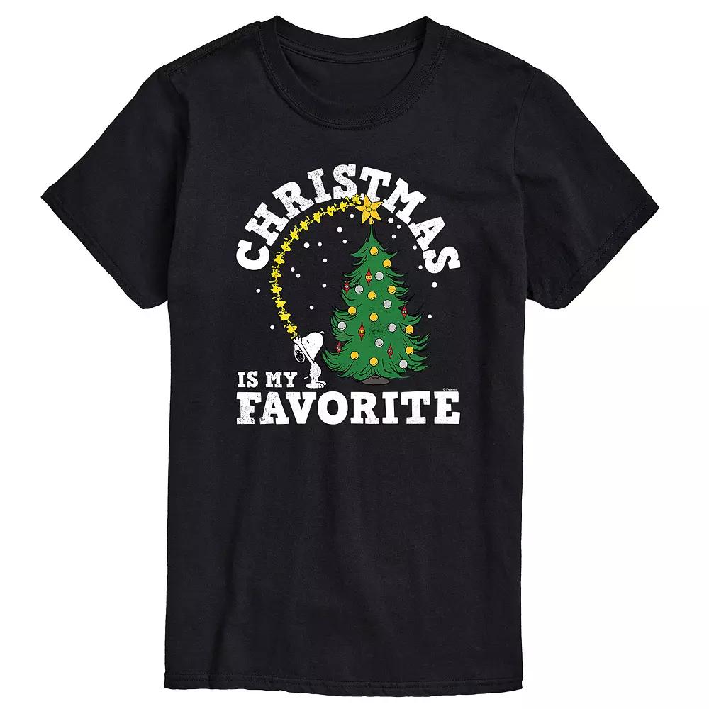 Big & Tall Peanuts Christmas Favorite Tee, Men's,  Product Image