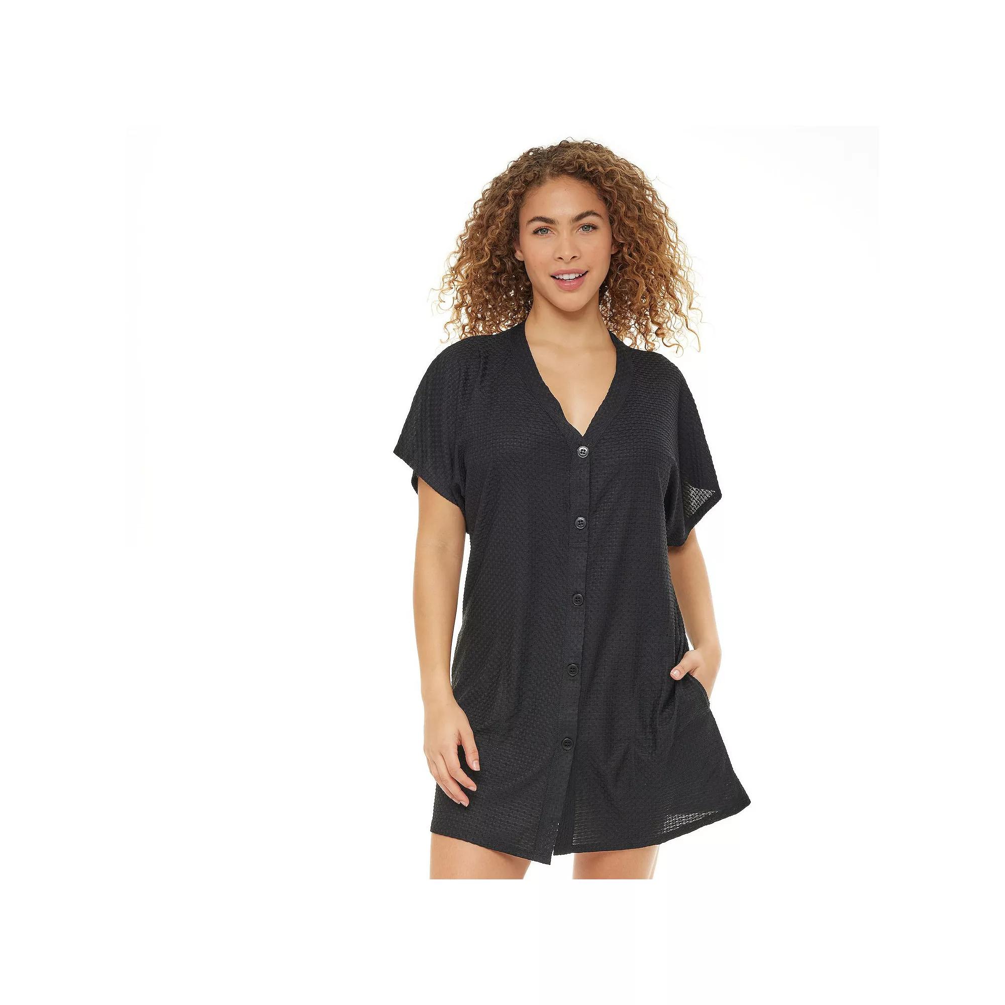 Women's Jordan Taylor Waffle-Weave Swim Cover-Up,  Product Image