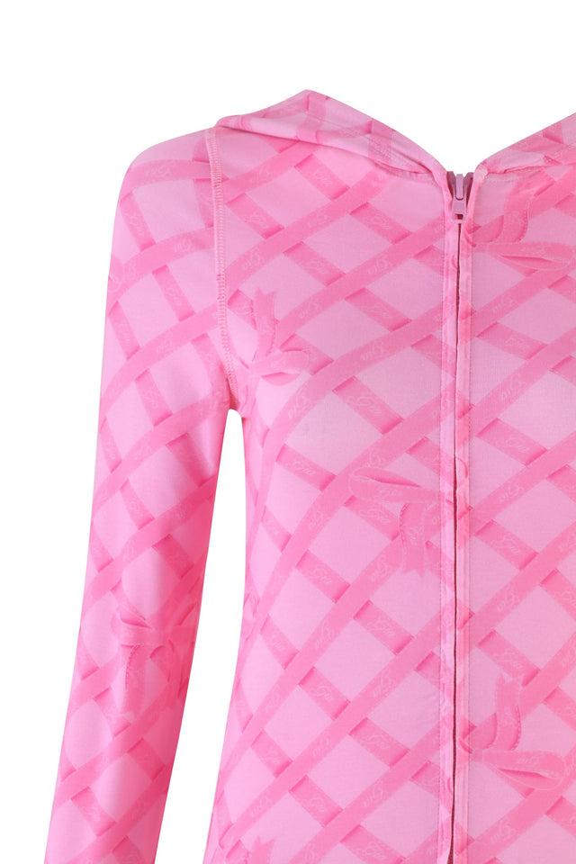 BLARE HOODIE - PINK : WRAPPED IN GIA Product Image