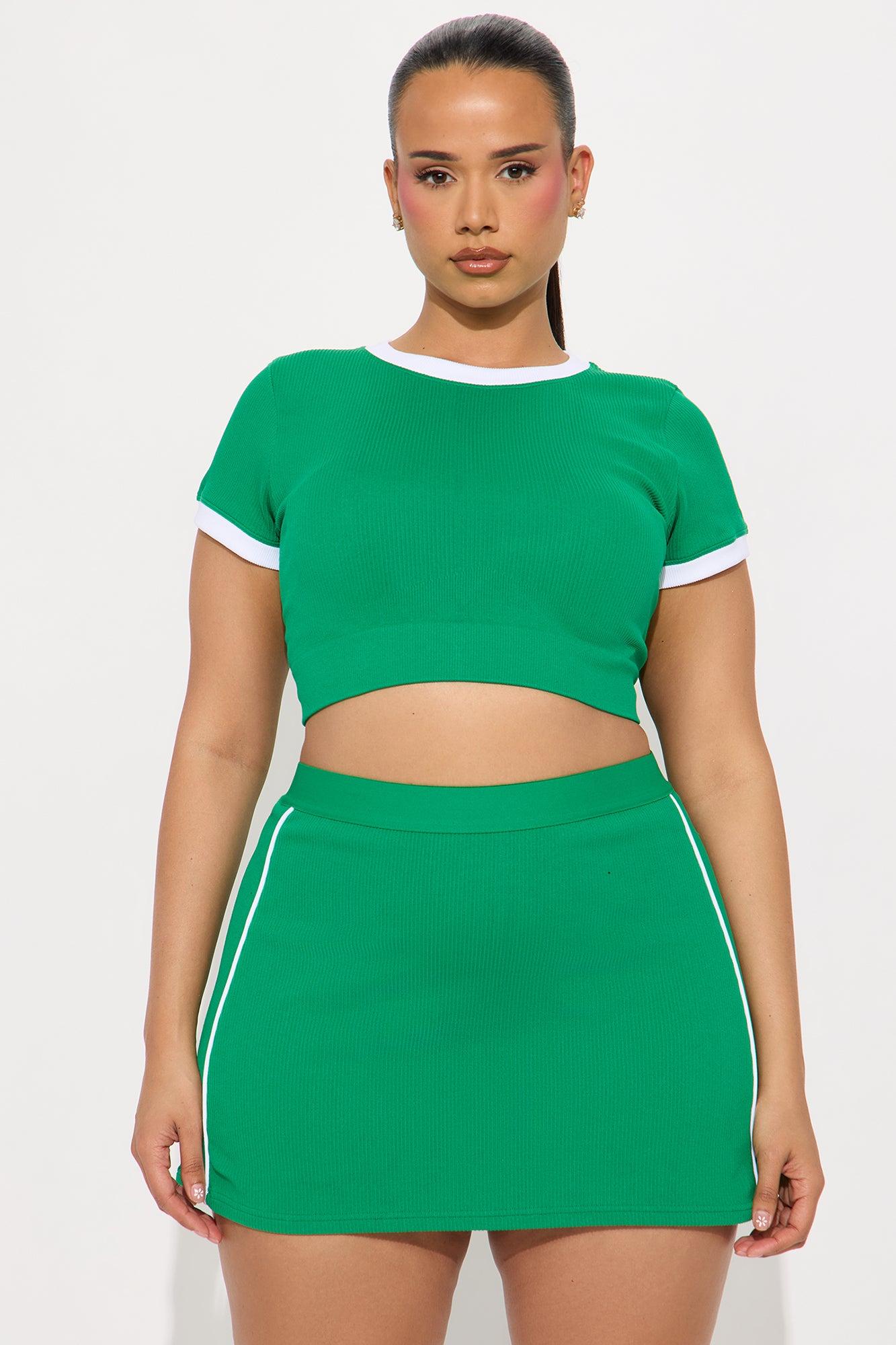 Members Only Effortless Seamless Active Top - Kelly Green Product Image