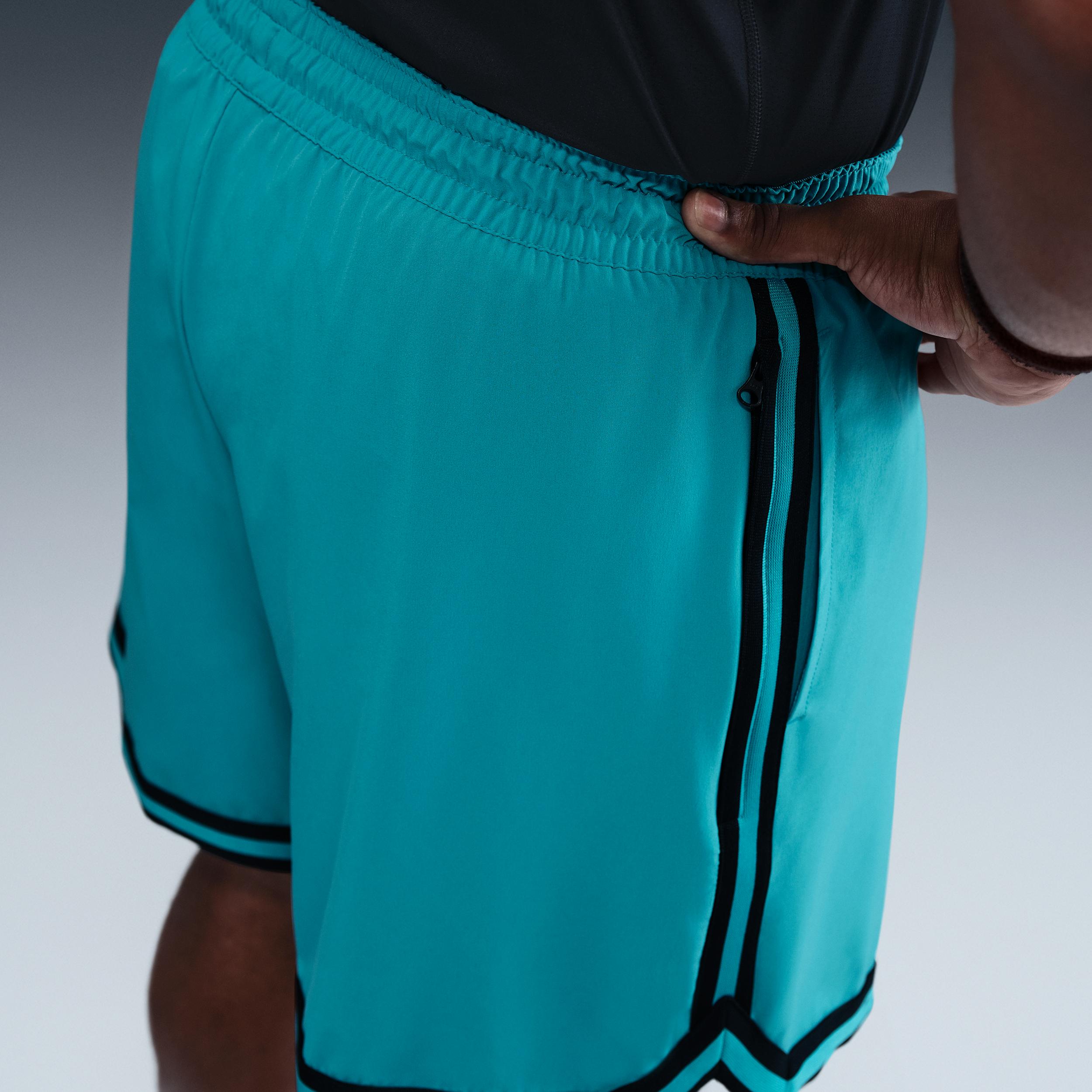 Nike Mens DNA Dri-FIT 6 UV Woven Basketball Shorts | FN2659-345 Product Image