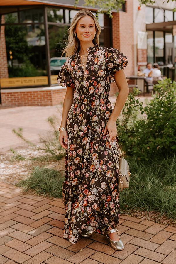 Falling For You Floral Maxi Dress Product Image