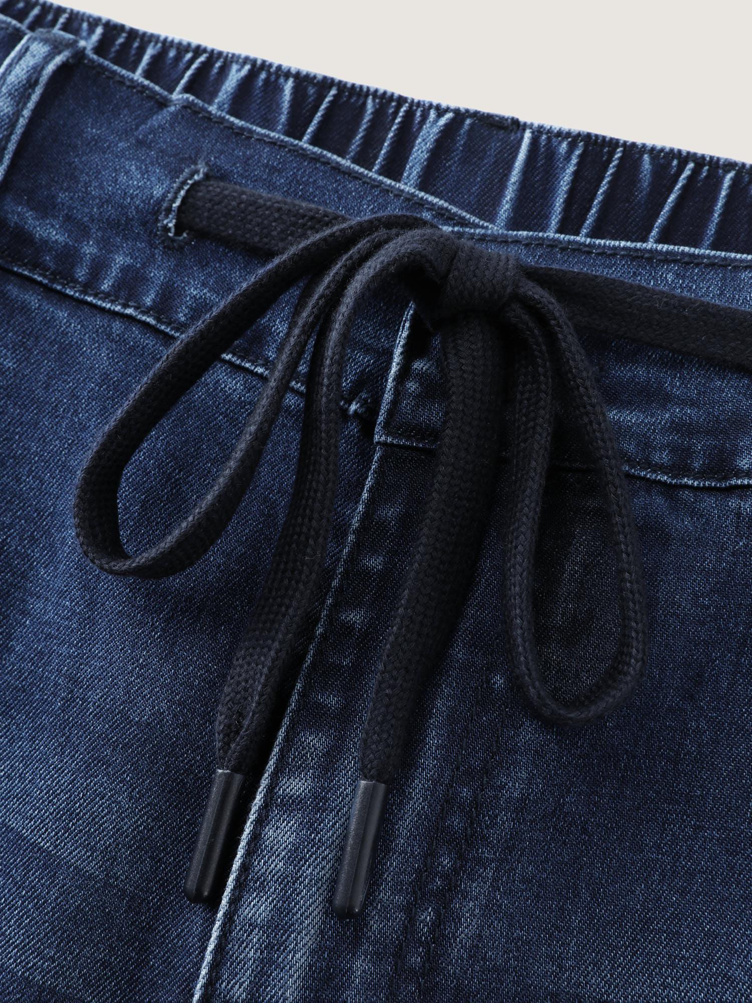 Drawstring Waistband Jogger Jeans Female Product Image