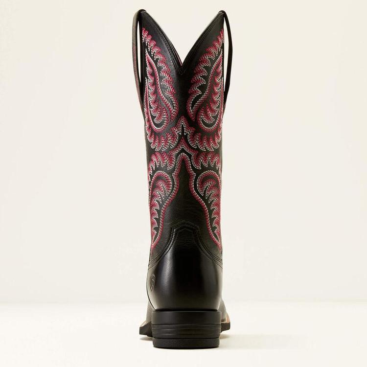 SALE Ariat® Ladies' Black Cattle Caite Stretchfit Square Toe Boots Product Image
