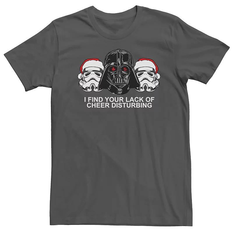 Men's Star Wars Vader Trooper Lack Of Cheer Disturbing Tee, Size: XL, Grey Product Image