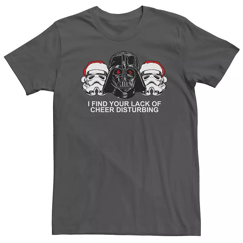 Men's Star Wars Vader Trooper Lack Of Cheer Disturbing Tee, Size: XL, Grey Product Image