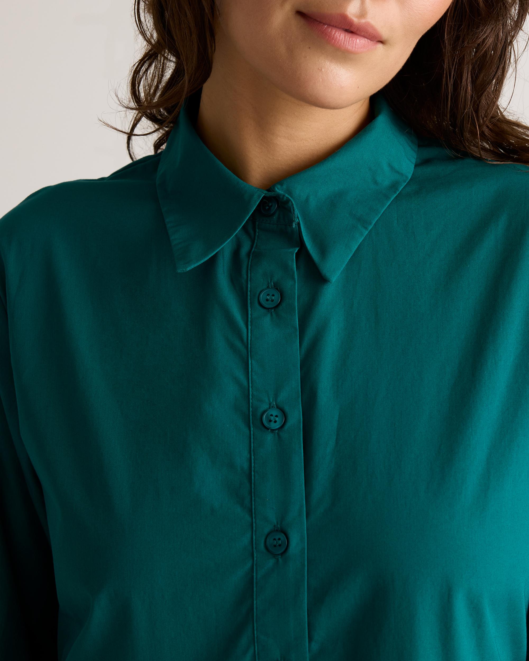 Quince | Women's Poplin Midi Tunic Dress Organic Cotton Product Image