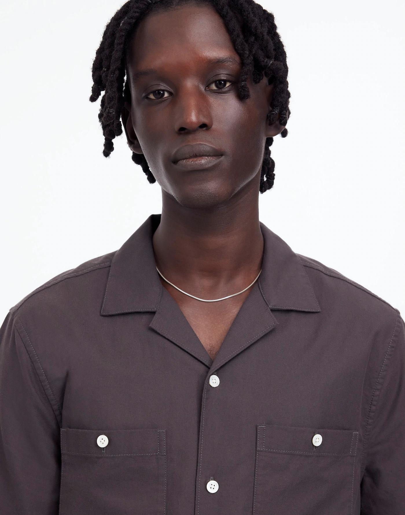 Camp Collar Short-Sleeve Shirt in Everyday Twill Product Image