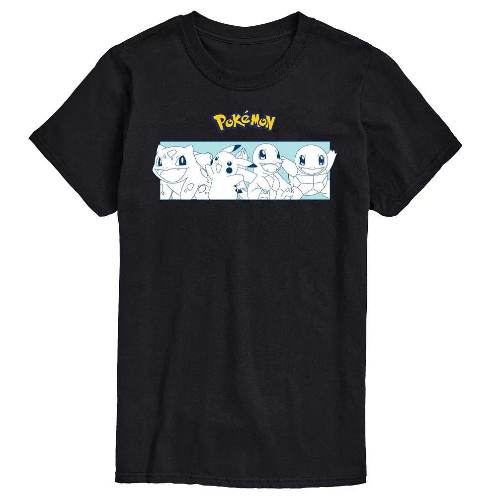 Men's Pokemon Starters Stripe Graphic Tee,  Product Image