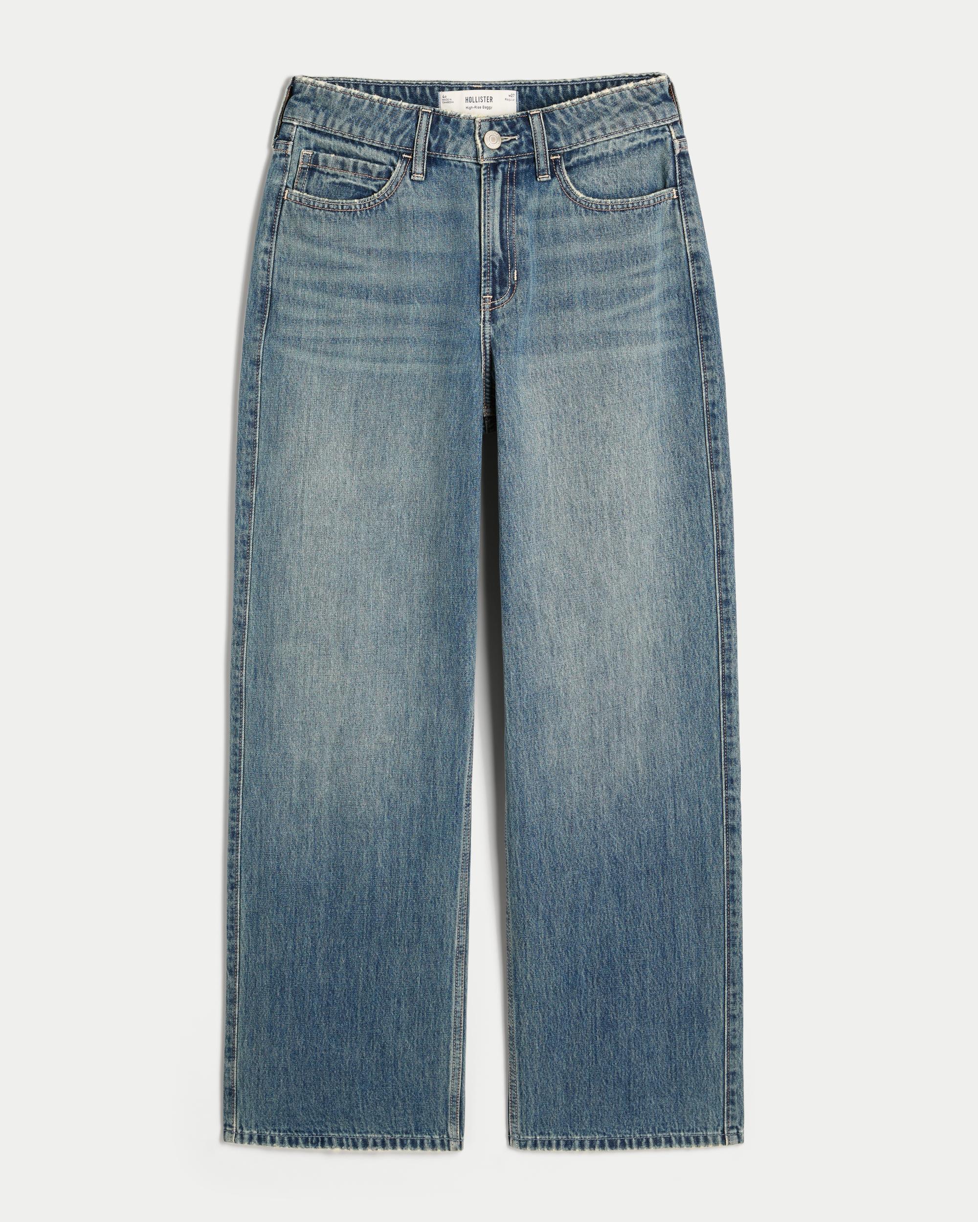 High-Rise Baggy Jeans Product Image