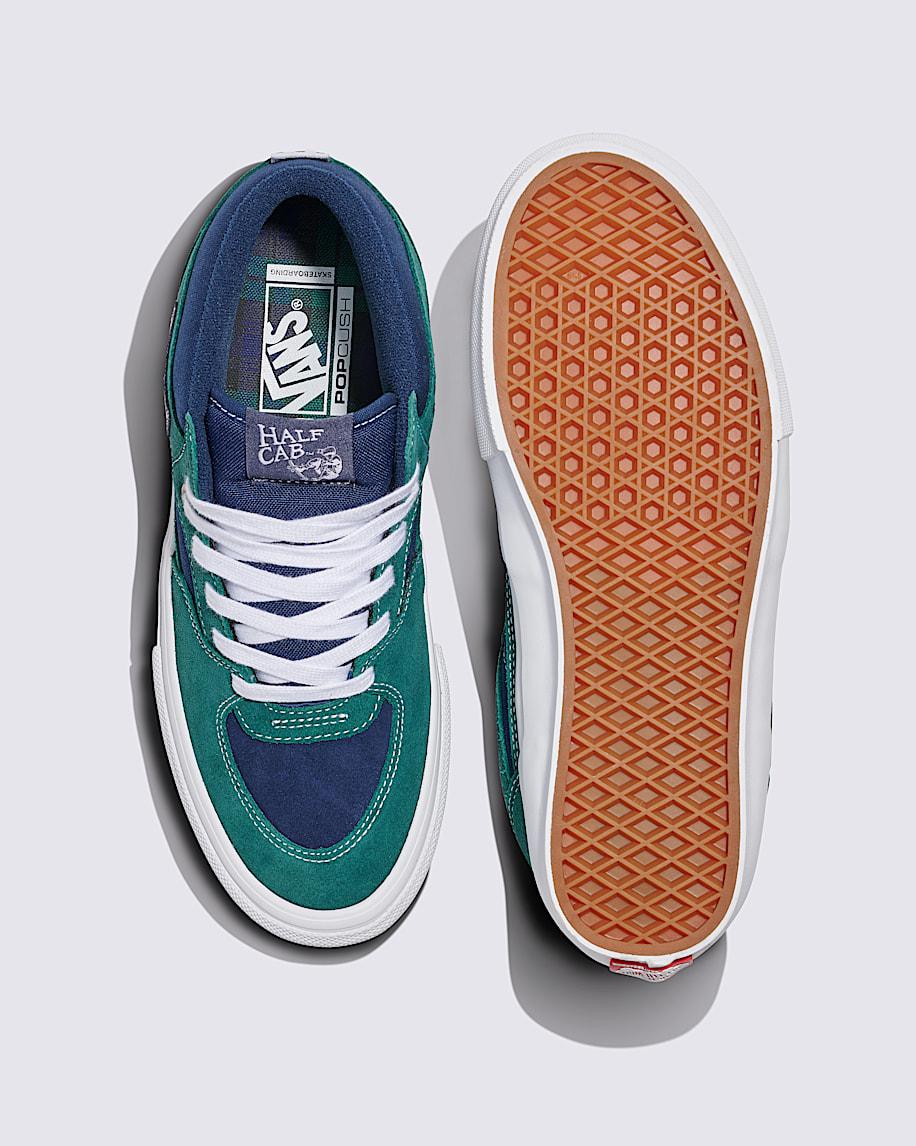 Skate Half Cab Shoe in Blue / Green| Vans US Product Image