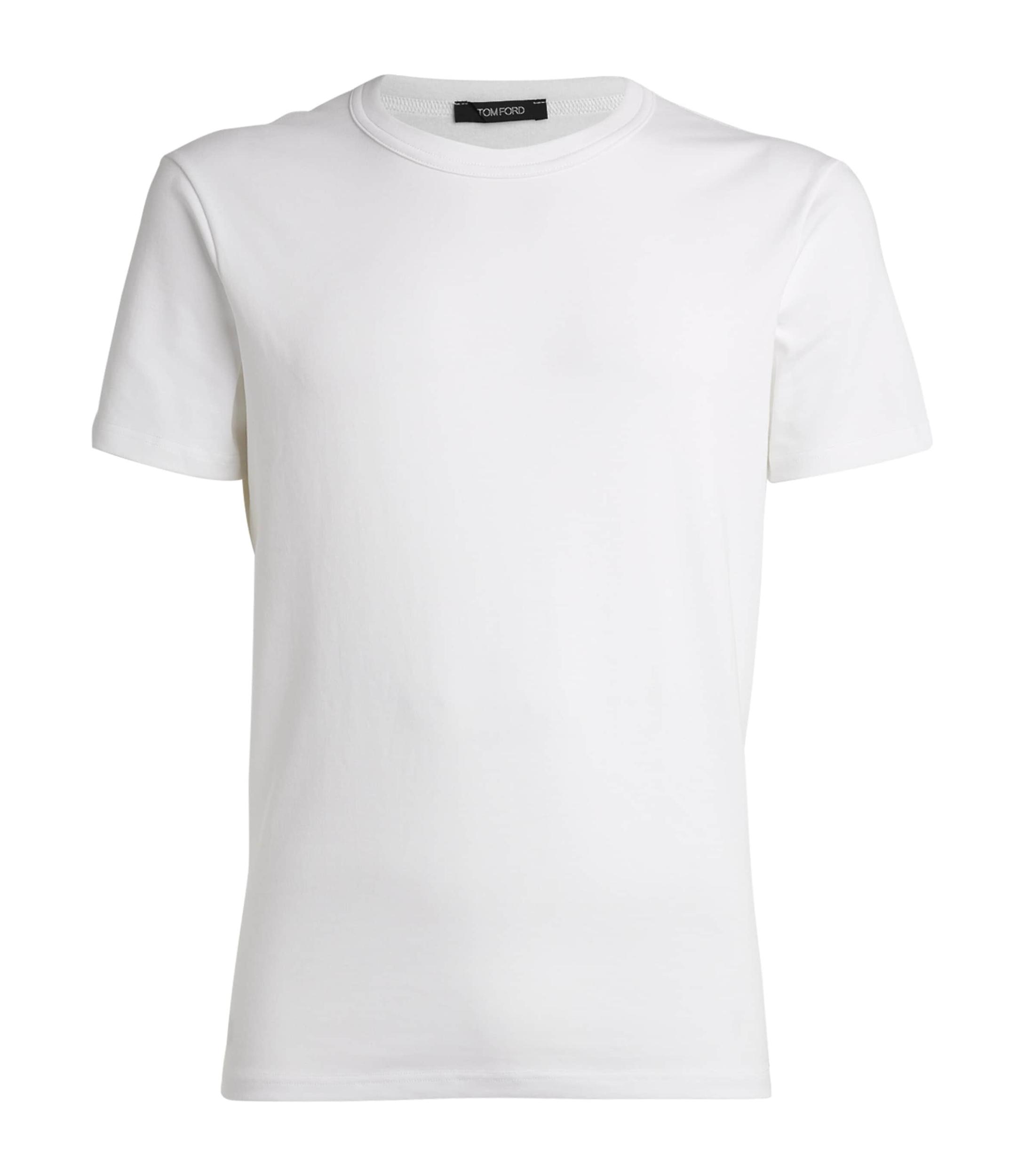 TOM FORD Slim-fit Lyocell And Cotton-blend Jersey T-shirt In Neutrals Product Image