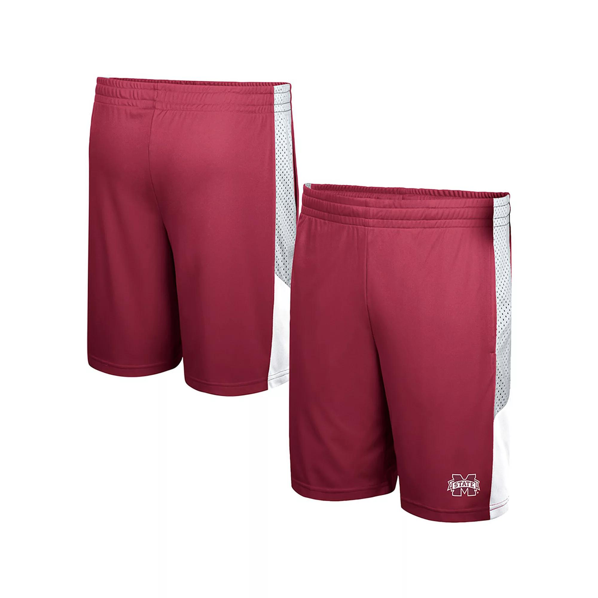 Men's Colosseum Maroon Mississippi State Bulldogs Very Thorough Shorts, Size: Large, Mst Red Product Image