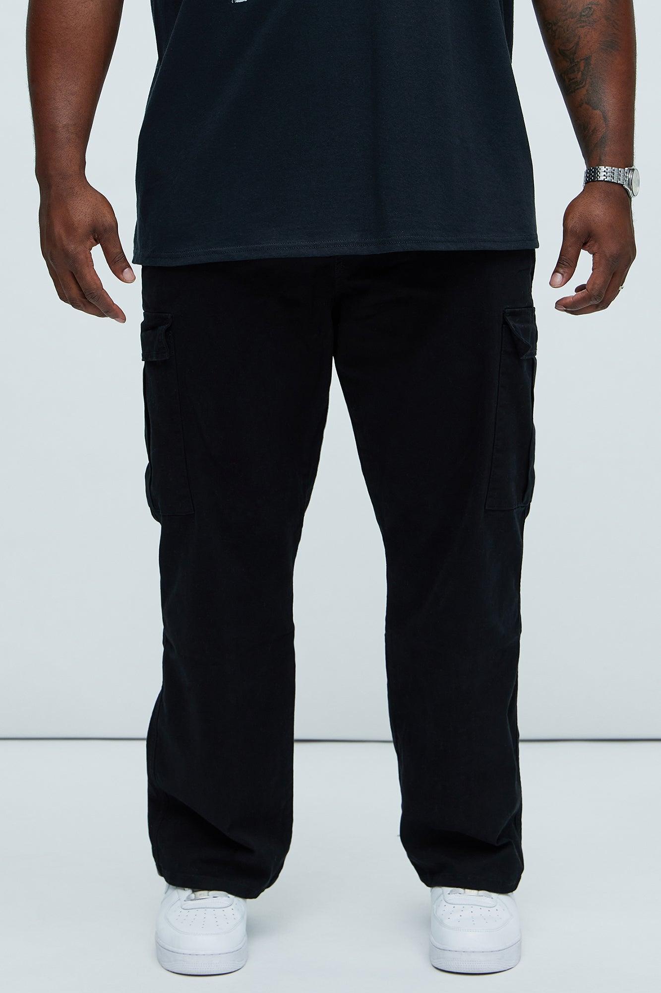 Kyle Straight Cargo Pants - Black Product Image