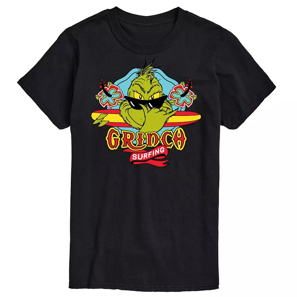 Big & Tall Dr. Seuss The Grinch Surfing Graphic Tee, Men's,  Product Image