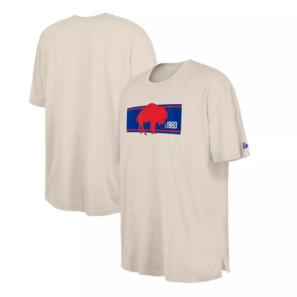 Men's New Era Cream Buffalo Bills Third Down Big & Tall Historic T-Shirt,  Product Image