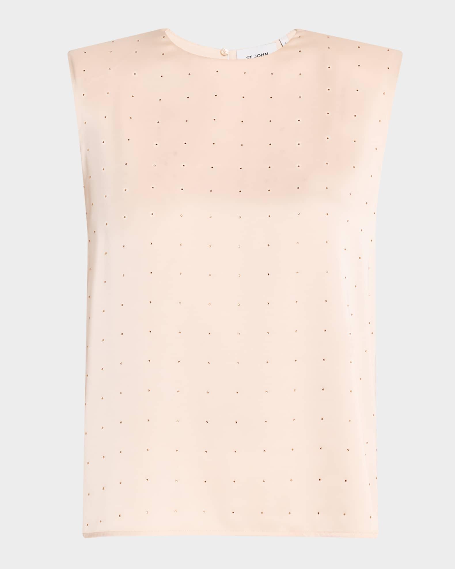 Crystal Embellished Jersey Top Product Image