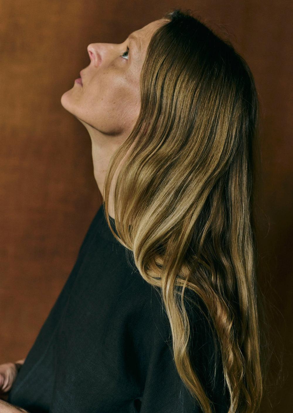 Garment Dyed Linen Top | Black Pepper Product Image