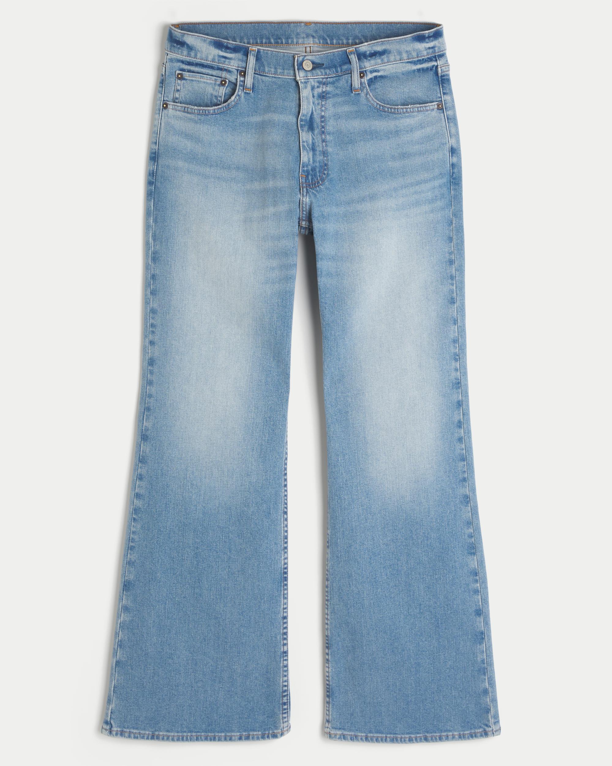 Medium Wash Flare Jeans Product Image