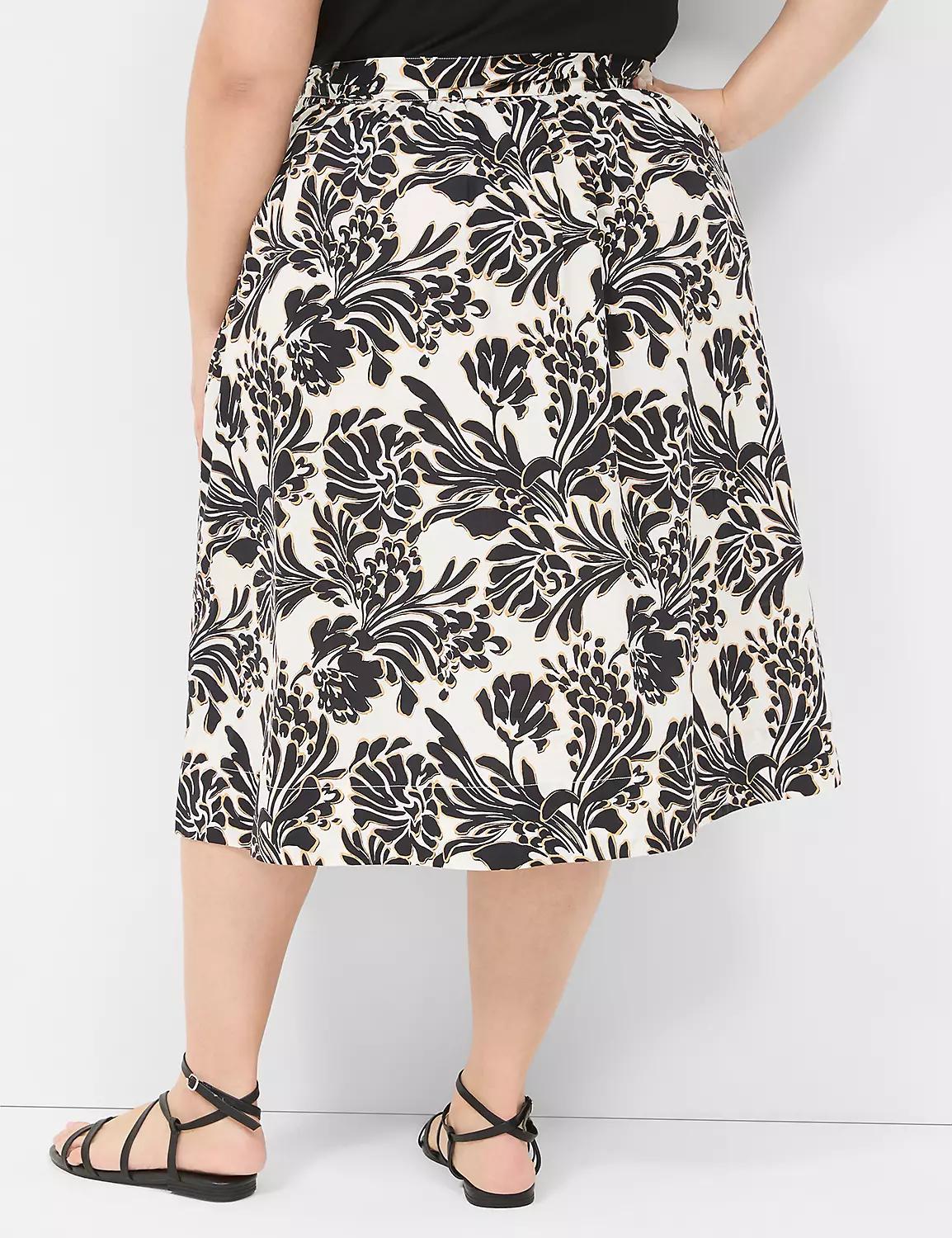 Printed Midi Skirt Product Image