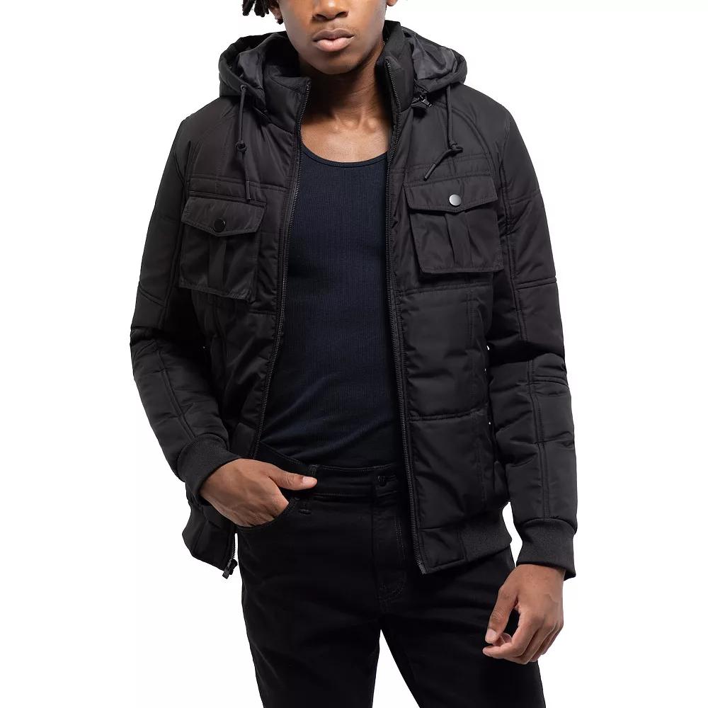 Men's Xray Hooded Puffer Jacket, Size: Small, Black Product Image