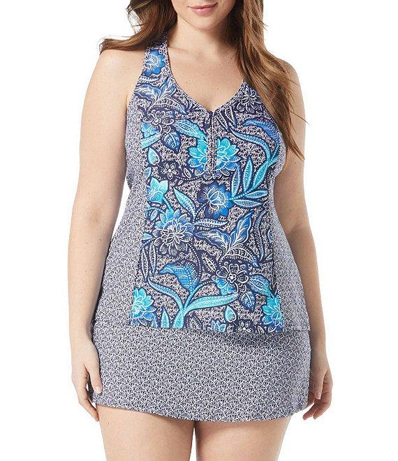 Beach House Plus Size Samoan Floral Emma Skort Swim Bottom Product Image