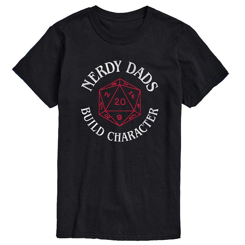 Big & Tall "Nerdy Dads Build Character" D20 Graphic Tee, Men's,  Product Image