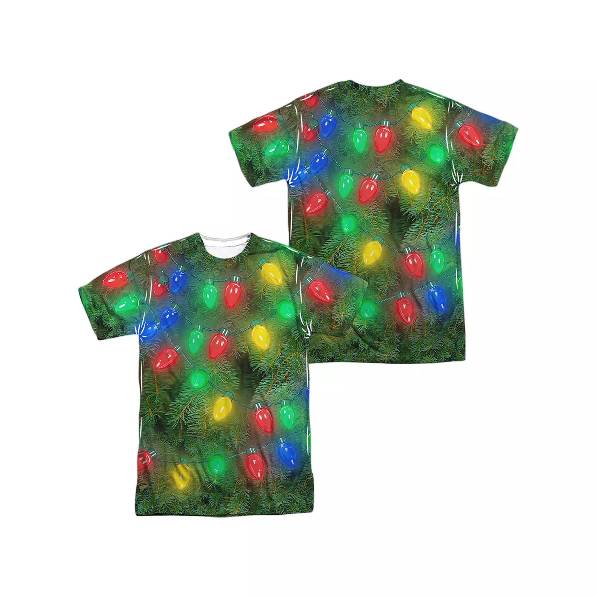 Men's Oh Christmas Tree Sublimated Graphic Tee, Size: XXL, Black Product Image