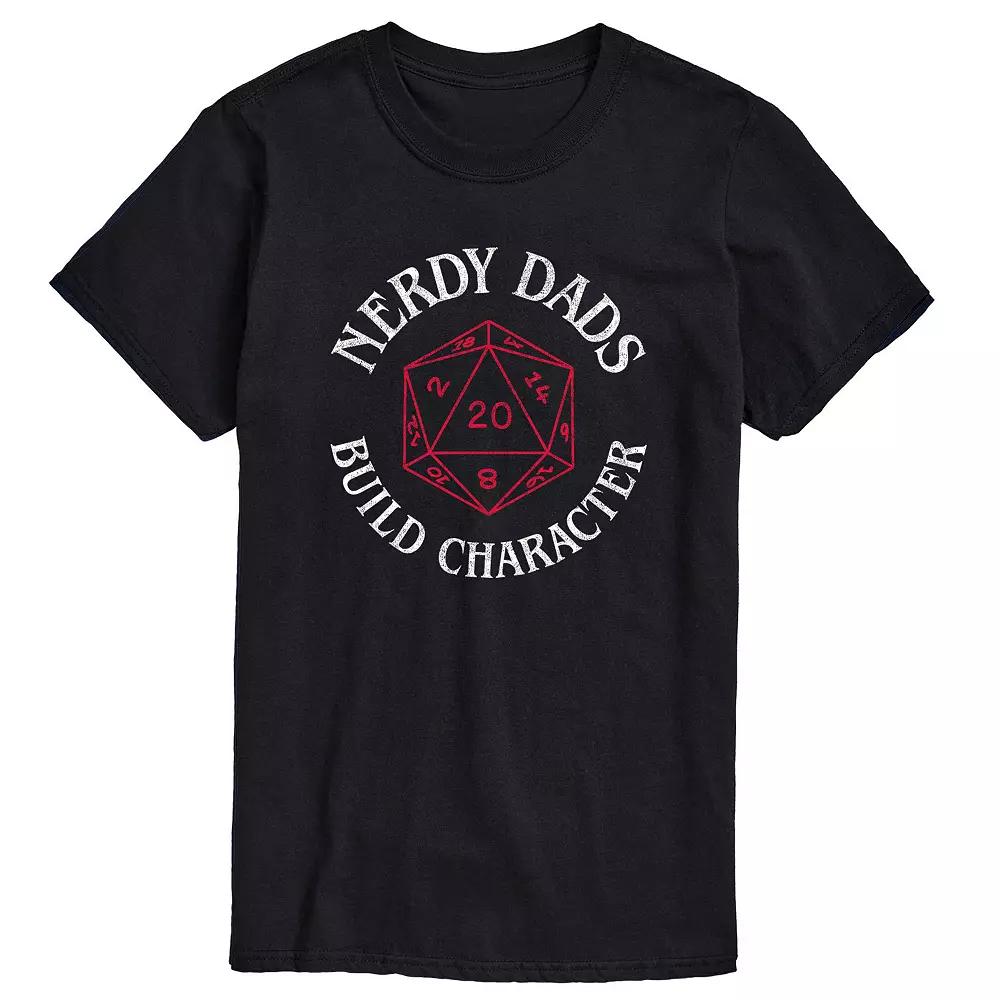 Big & Tall "Nerdy Dads Build Character" D20 Graphic Tee, Men's,  Product Image