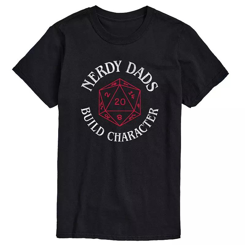 Big & Tall "Nerdy Dads Build Character" D20 Graphic Tee, Men's,  Product Image