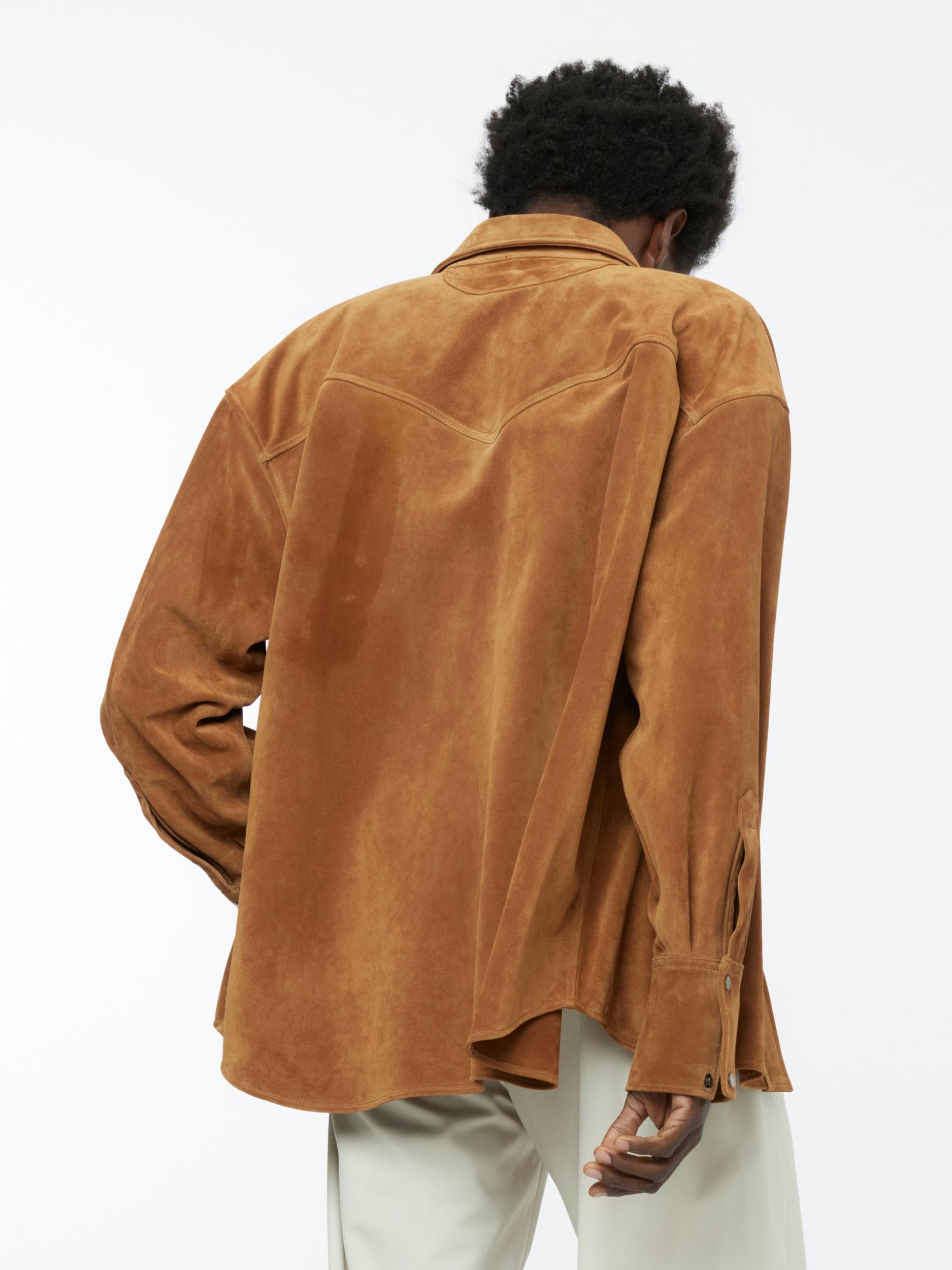 Suede Rider Overshirt Jacket Product Image