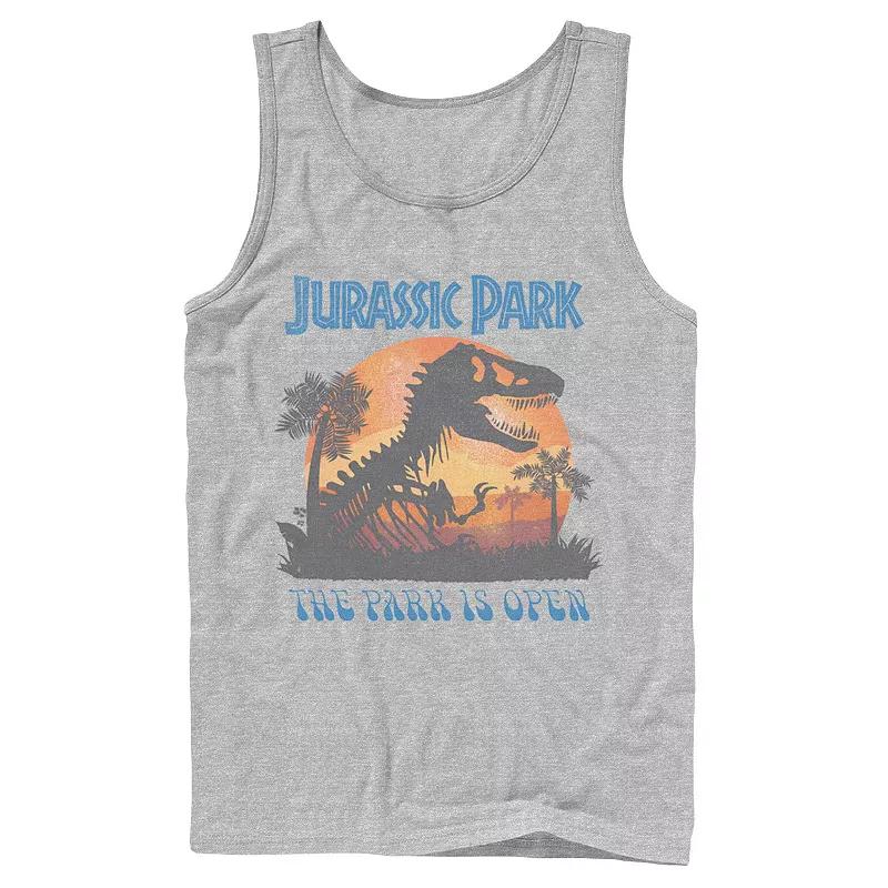 Men's Jurassic Park T Rex Sunset Portrait Tank Top,  Product Image