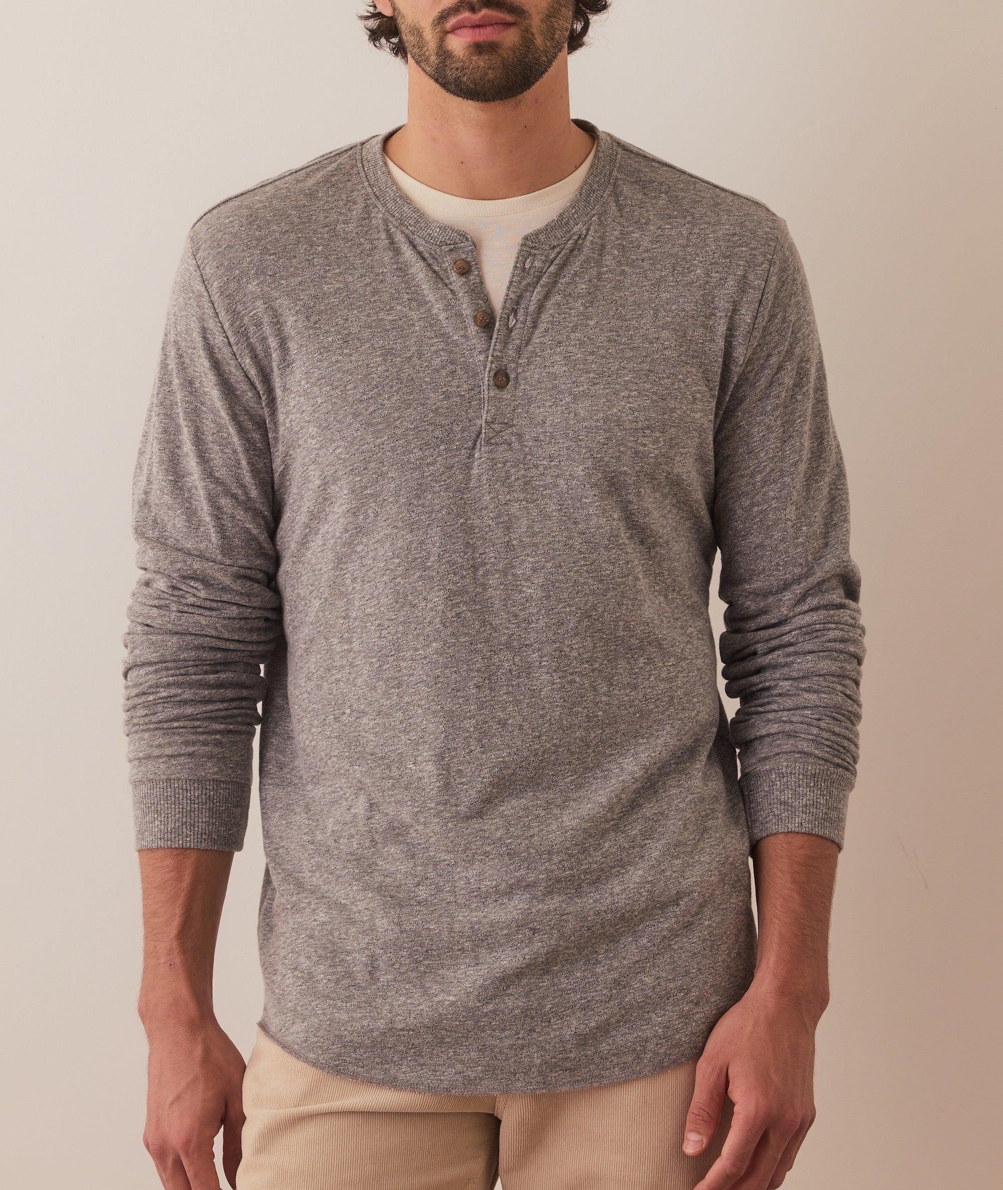 Double Knit Henley Product Image