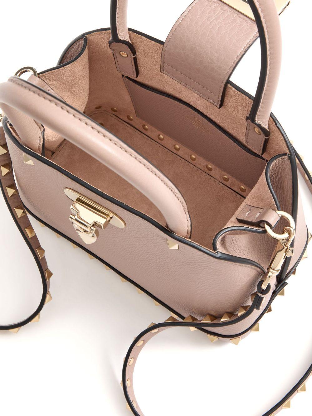 rockstud leather tote bag Product Image