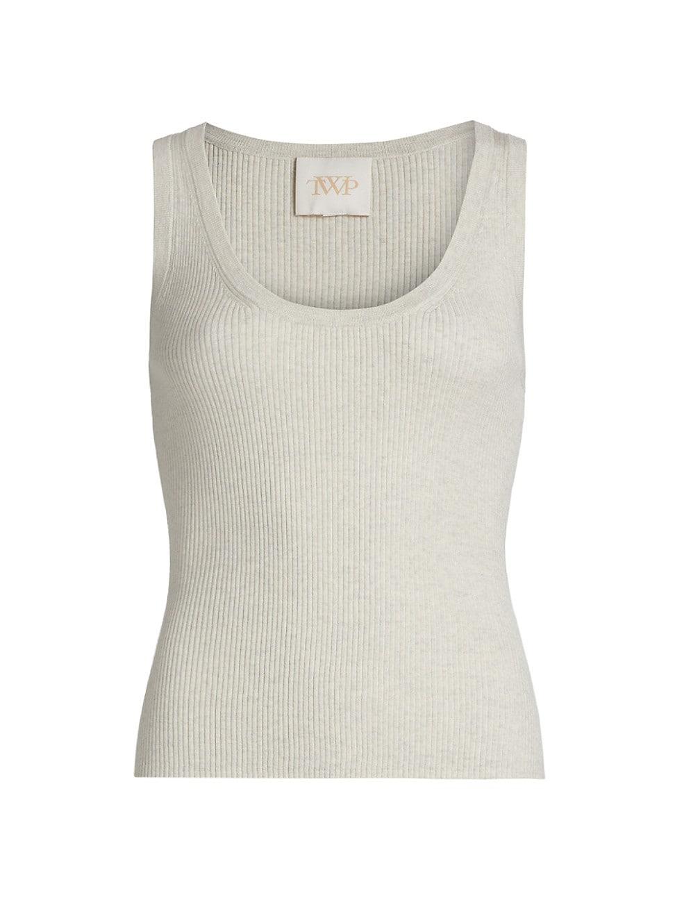 Womens Merino Wool Knit Scoopneck Tank Product Image