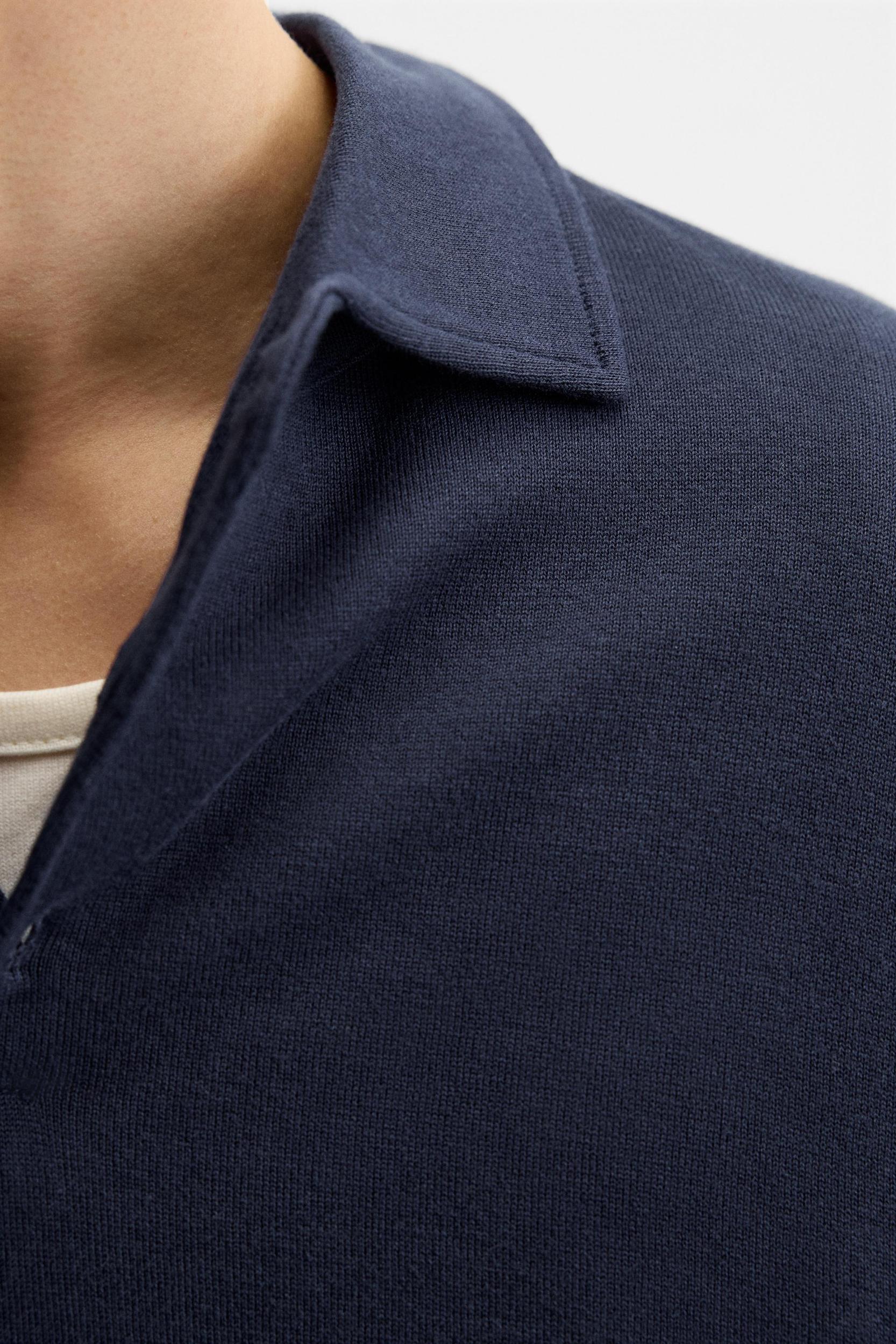 KNIT COTTON POLO SHIRT Product Image