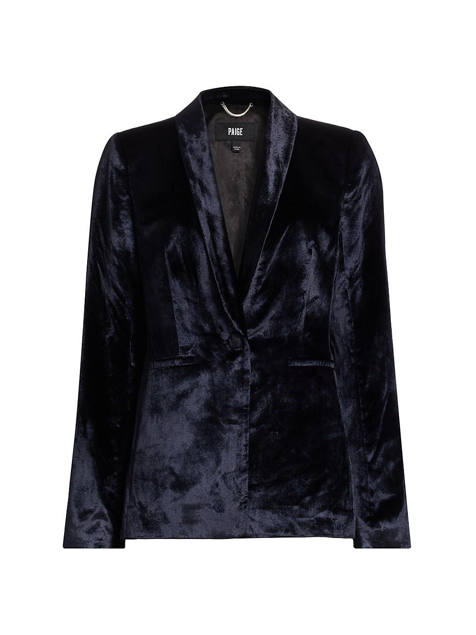 Womens Kriselle Velvet Blazer Product Image