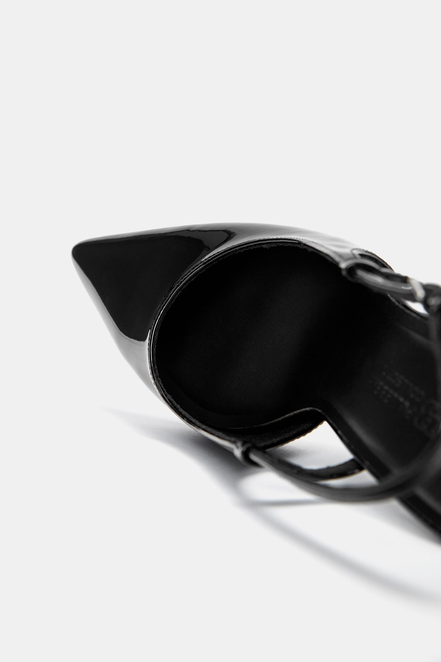 Faux patent leather high-heel shoes Product Image