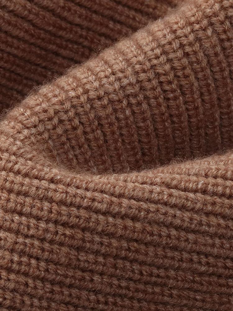 Faux Two-Piece Knit Top And Skirt Two-Piece Set Product Image