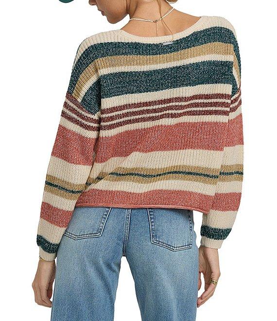 Billabong Long Sleeve Striped Pullover Sweater Product Image