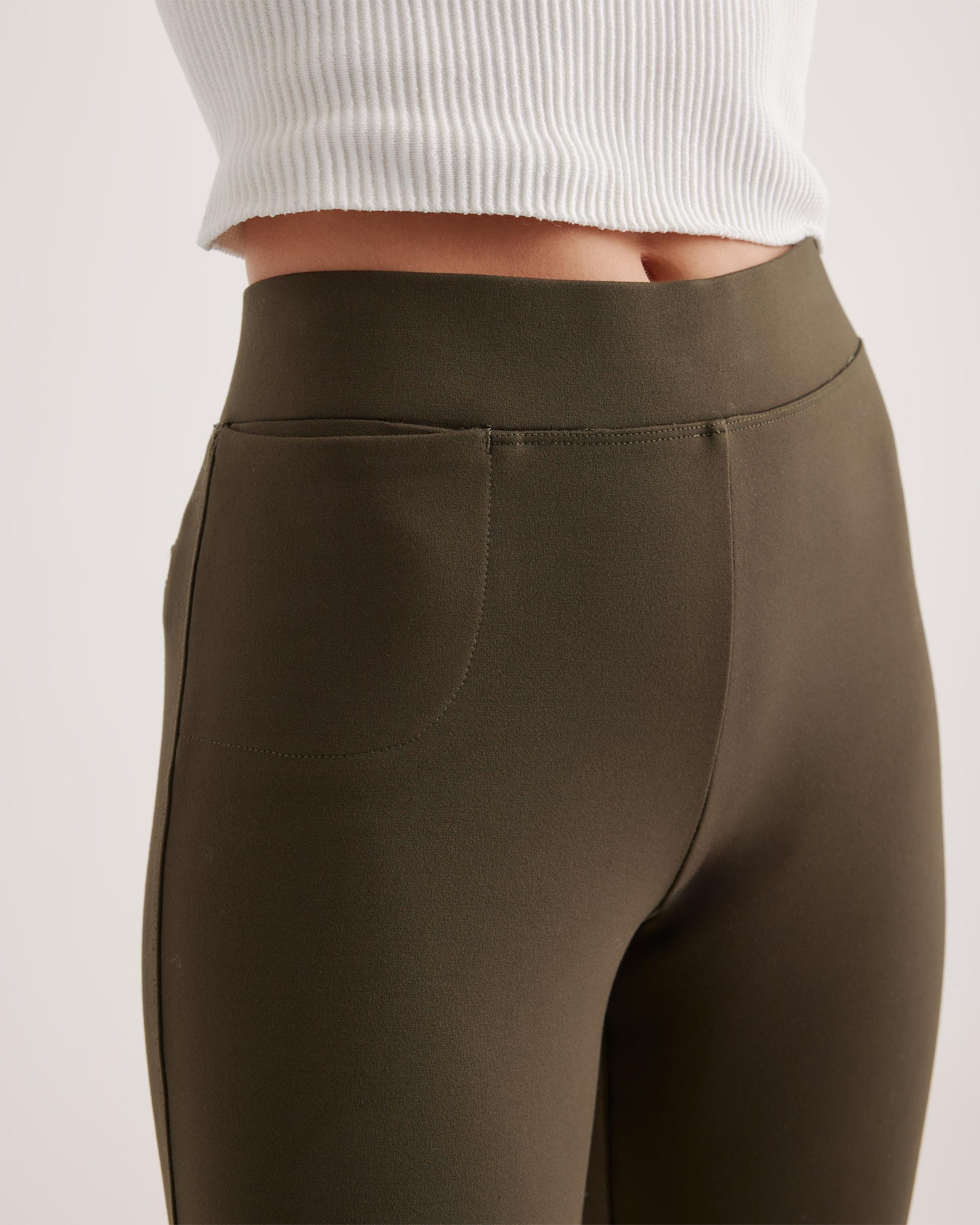 Quince | Women's Ultra-Stretch Ponte Kick Flare Pants Rayon Product Image