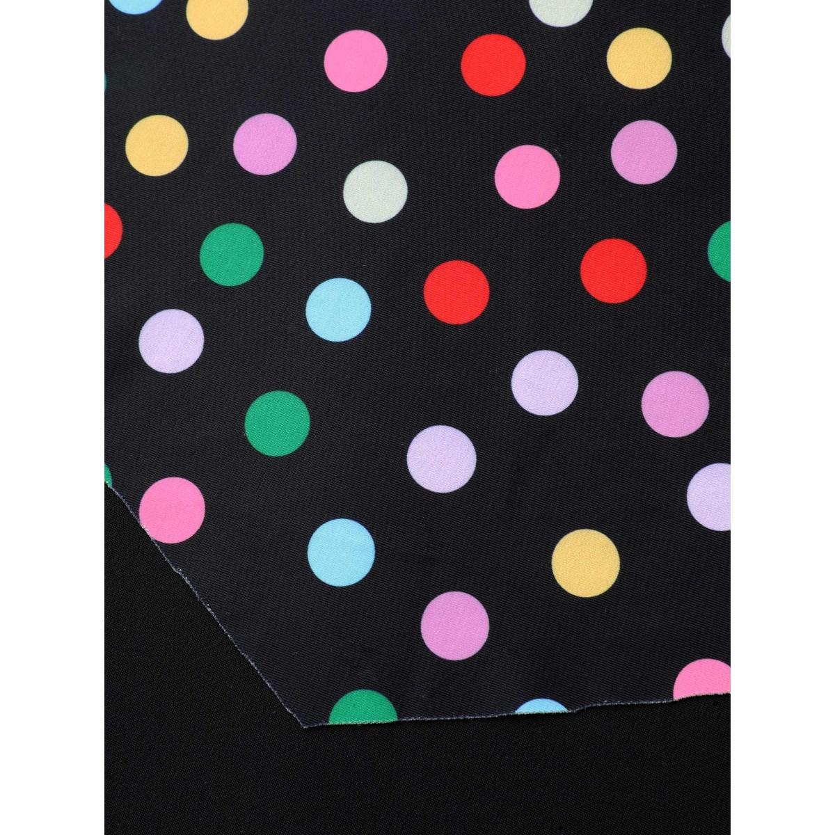 Plus Size Polka Dots Lotus Leaf Edge One-Piece Swimsuit Women's Swimwear Black Resort Gathered Curve Bathing Suits High stretch One Pieces BloomChic 12/L Product Image