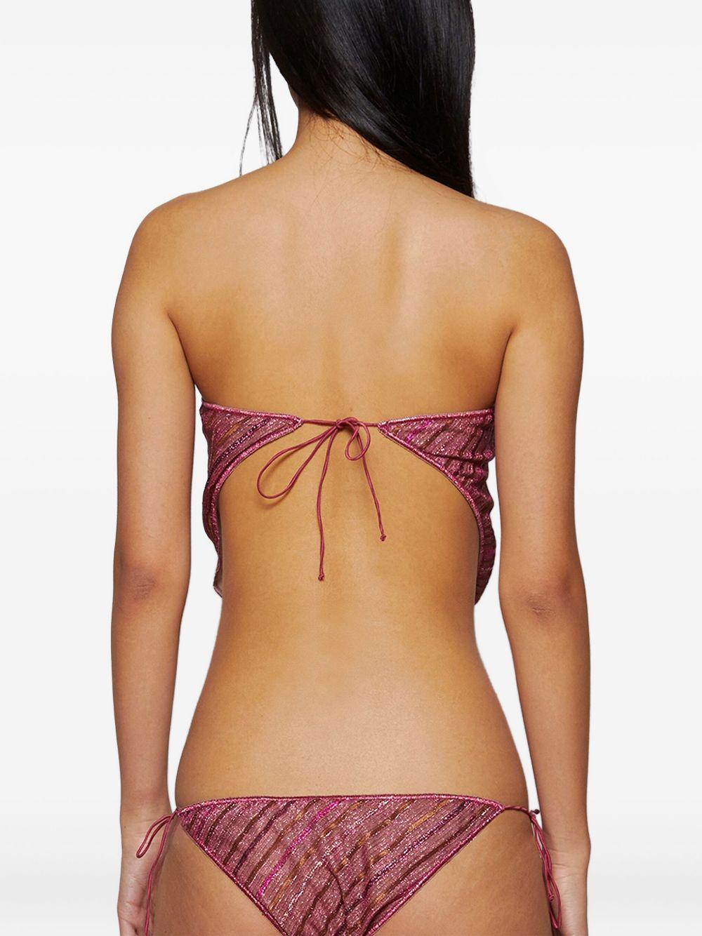 strapless striped bikini Product Image