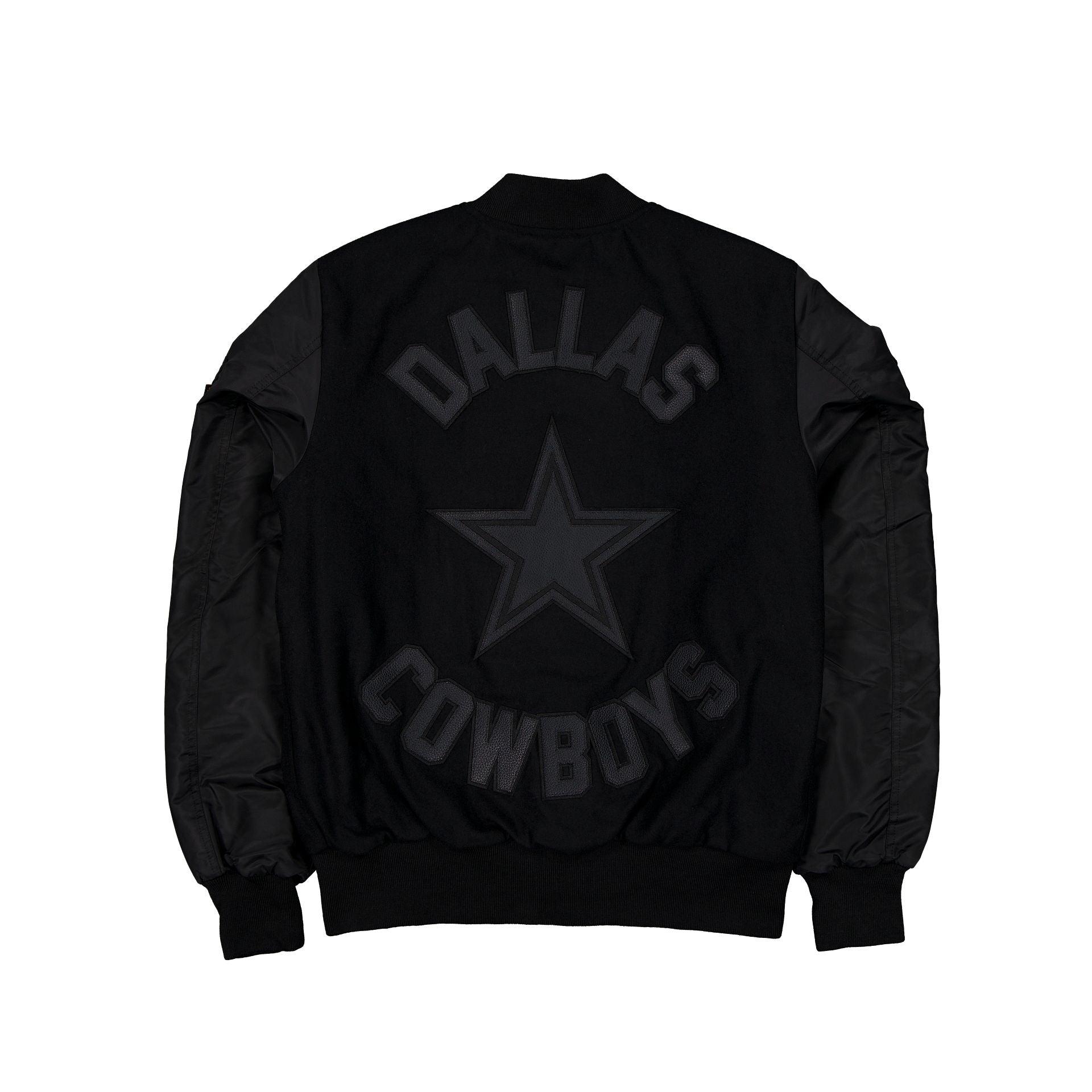 Alpha Industries x Las Vegas Raiders MA-1 Wool Varsity Jacket Black Male Product Image