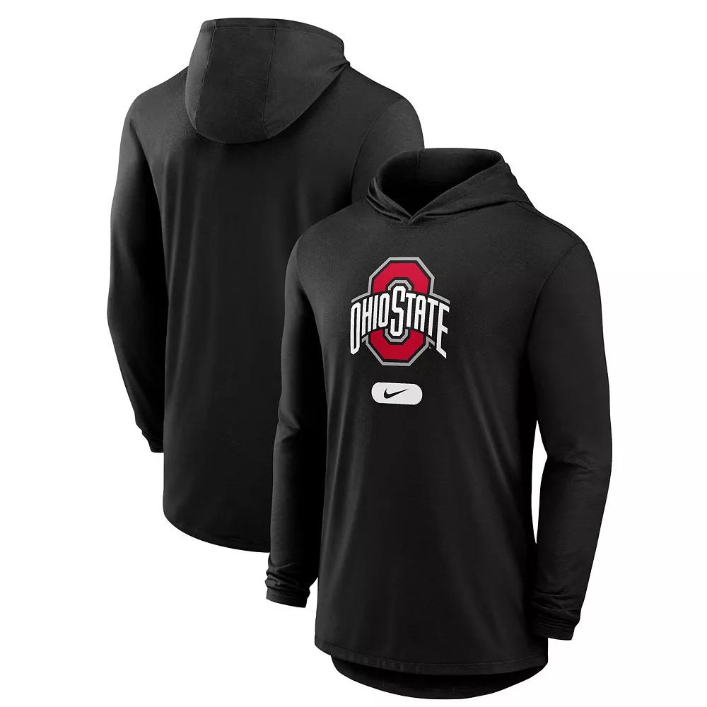 Ohio State Buckeyes Nike Mens Dri-FIT College Long-Sleeve Hooded T-Shirt | 01NB912ZOH-K9W Product Image