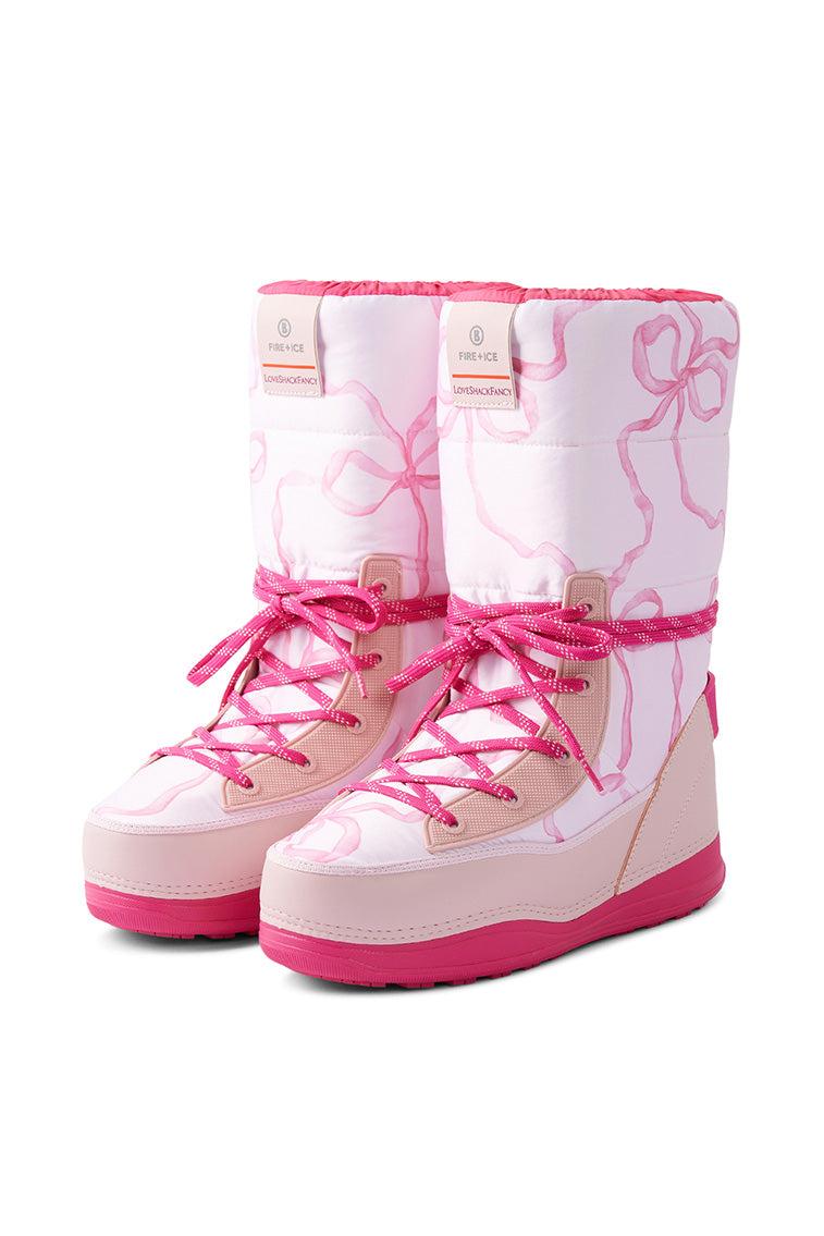 BOGNER FIRE+ICE x LoveShackFancy Les Arc Boots - HOT PINK BABY / 8 Product Image