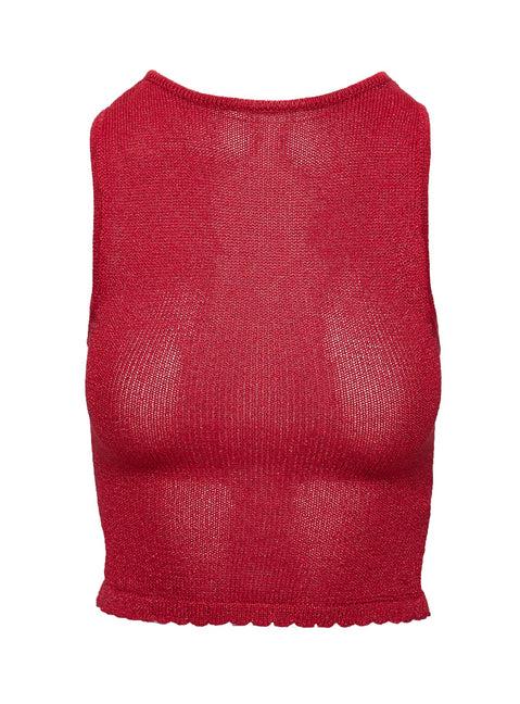 Hugs & Kisses Knit Top Red Product Image
