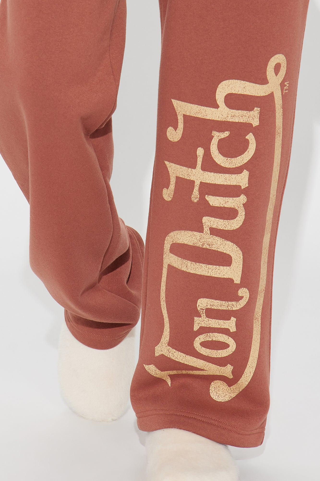 Von Dutch Vintage Wide Leg Pant - Mocha Product Image