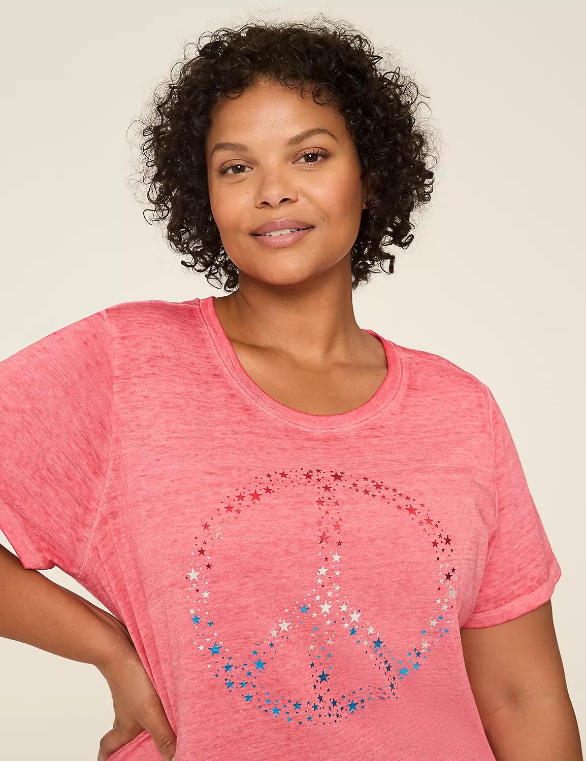 Americana Peace Sign Graphic Tee Product Image